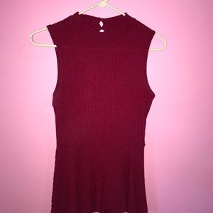 Red blouse